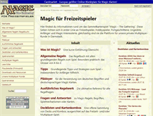 Tablet Screenshot of magic.freizeitspieler.de